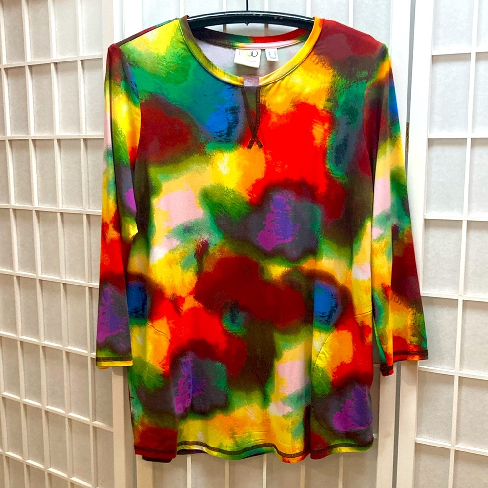 Colorful Top -S NWOT